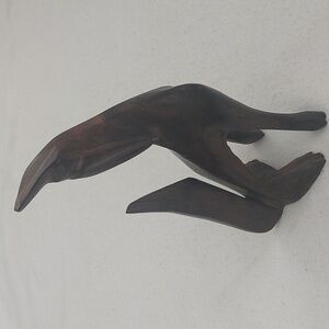 Howling Coyote Ironwood Sculpture